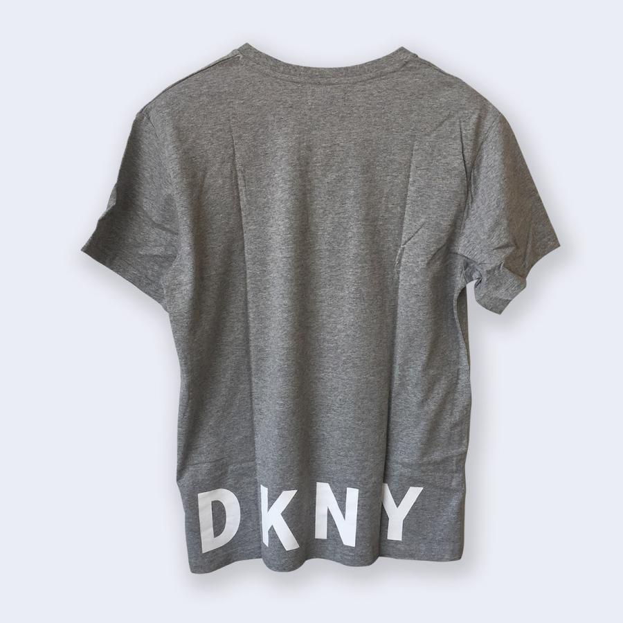 DKNY logo t-shirt in grey ダナキャラン ニューヨーク ロゴ Tシャツ グレー｜nakano-store｜02