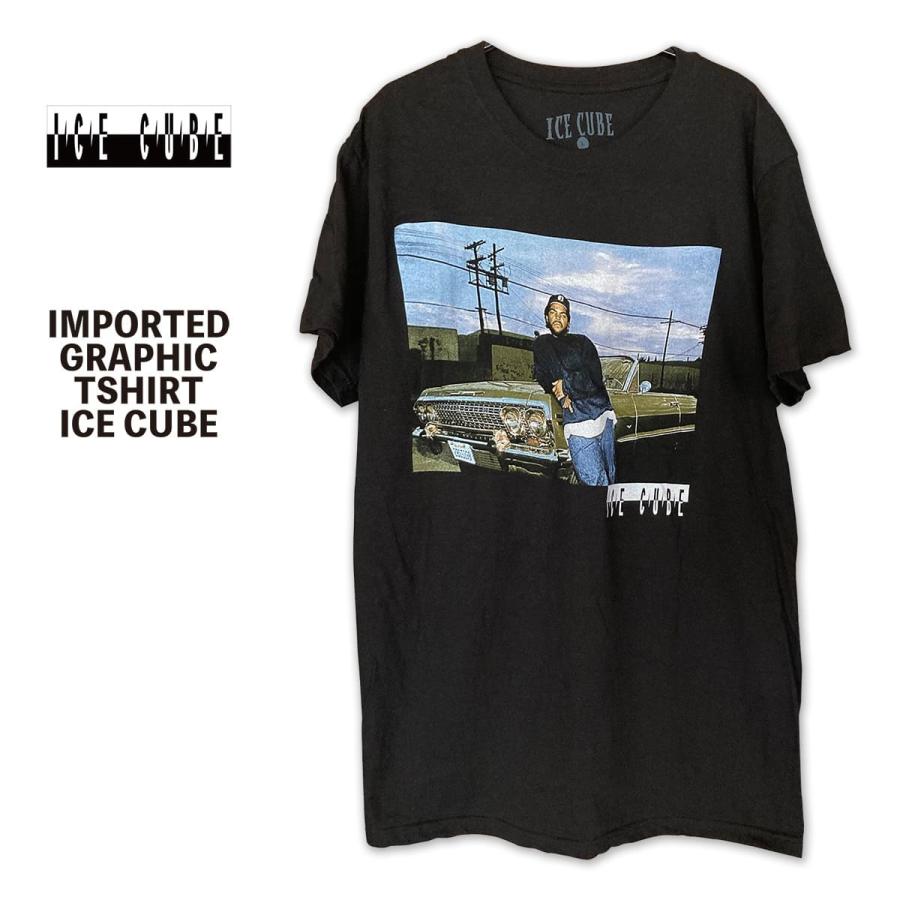 Tシャツ メンズ ブランド HIPHOP RAPT ICE CUBE 90s ブラック 黒T USA 