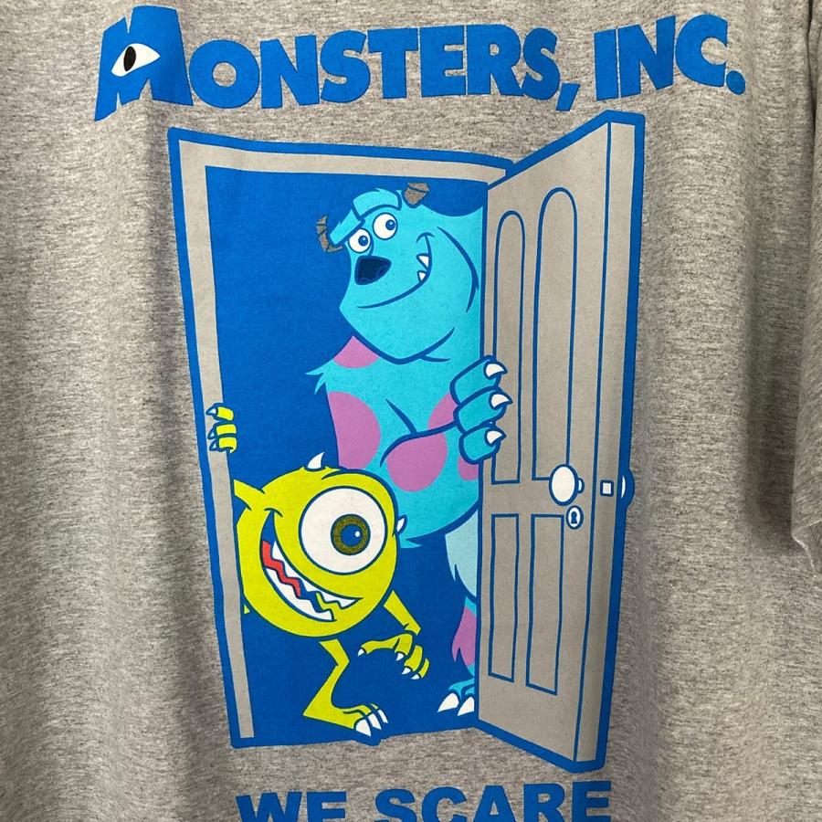 PIXAR Tシャツ メンズ ブランド モンスターズインク グレー
