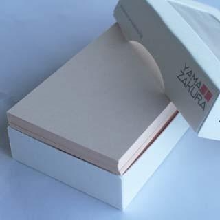 伝票印刷製本のコンビニ名刺用 用紙 4号 Ec102 ピンク100 枚 箱 贅沢屋の