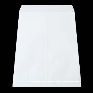 封筒 角形 A3用 再生ホワイト 120g/m2 センター貼 枠なし 500枚の画像