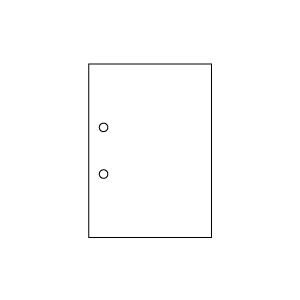 プリンター帳票用紙500枚（ファイル穴2個付）B4サイズ｜nakano