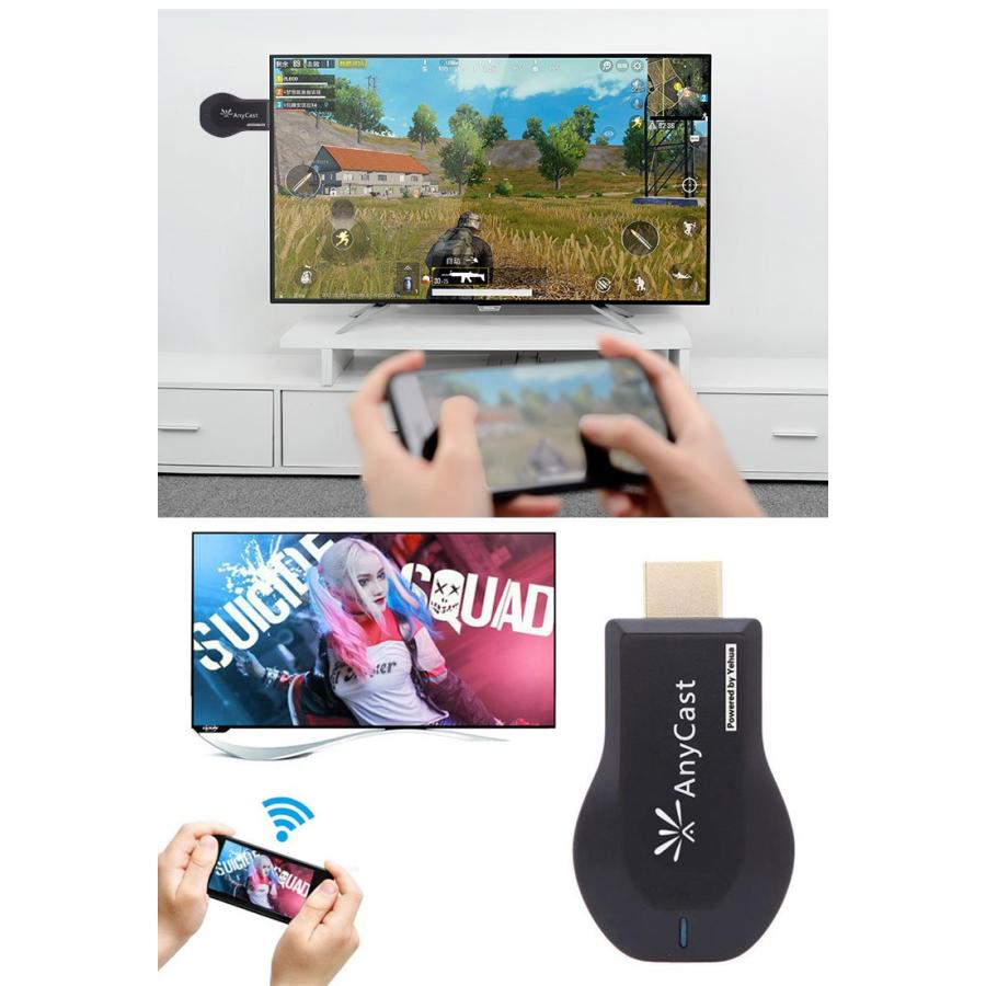 HDMI ワイヤレス レシーバー Wi-Fi iPhone android PC パソコン テレビ TV モニター スマホ 転送 テレビ で見る AnyCast WiFi MiraCast EZCast Windows MAC ipad｜nakanokoubou｜02