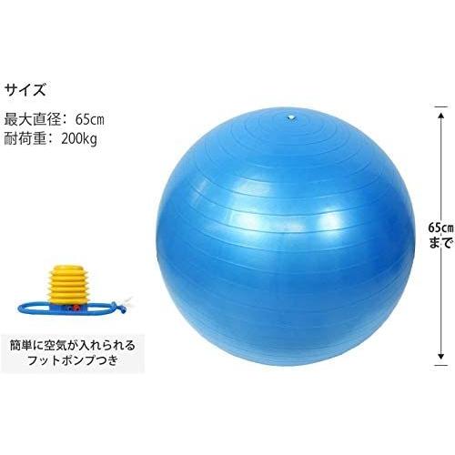 最前線の バランスボール Egs イージーエス アンチバースト仕様 Eg 3062 55 65cm ポンプ付き バランスボール Varmora Com