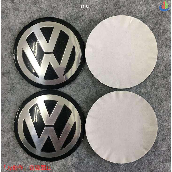 人気▲024★VOLKSWAGEN フォルクスワーゲン用★4個セット ホイール キャップシール 約直径56.5mm ホイールセンター ロゴあり｜nakanoooo｜02