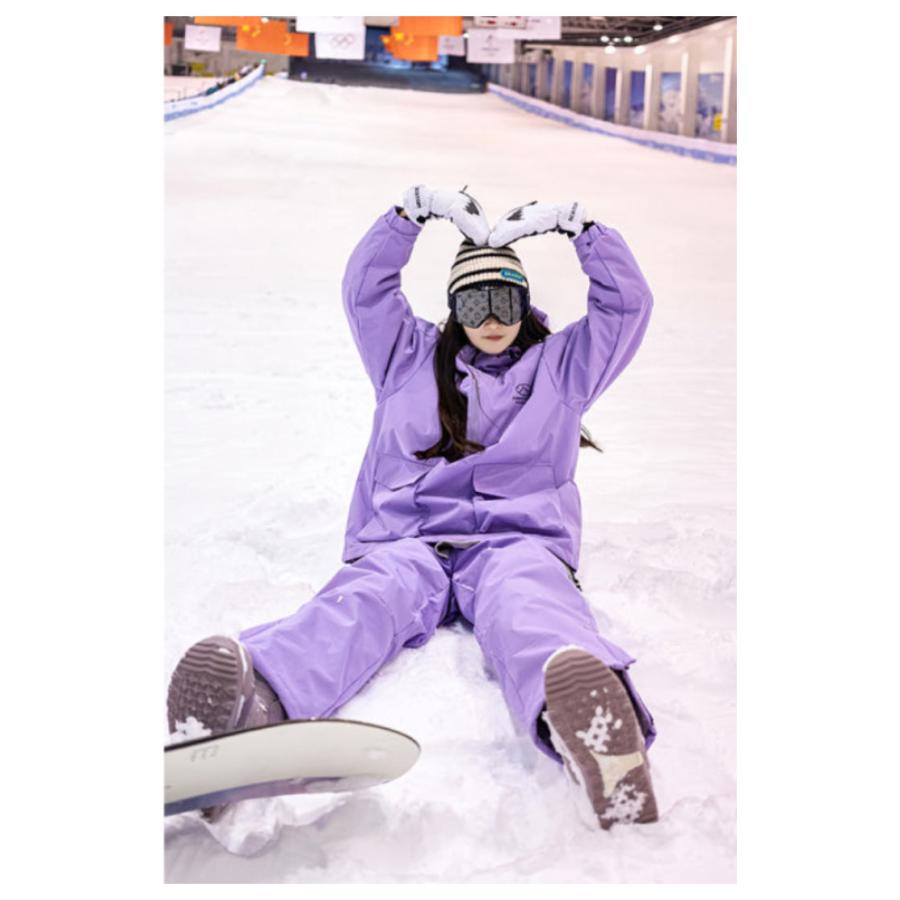 防寒 スノーボード 中綿 上下セット スノボーウェア スキーウェア 厚手 パンツ 撥水加工 ジャケット レディース 2点セット スノーボードウェア｜nakanoshokai｜16
