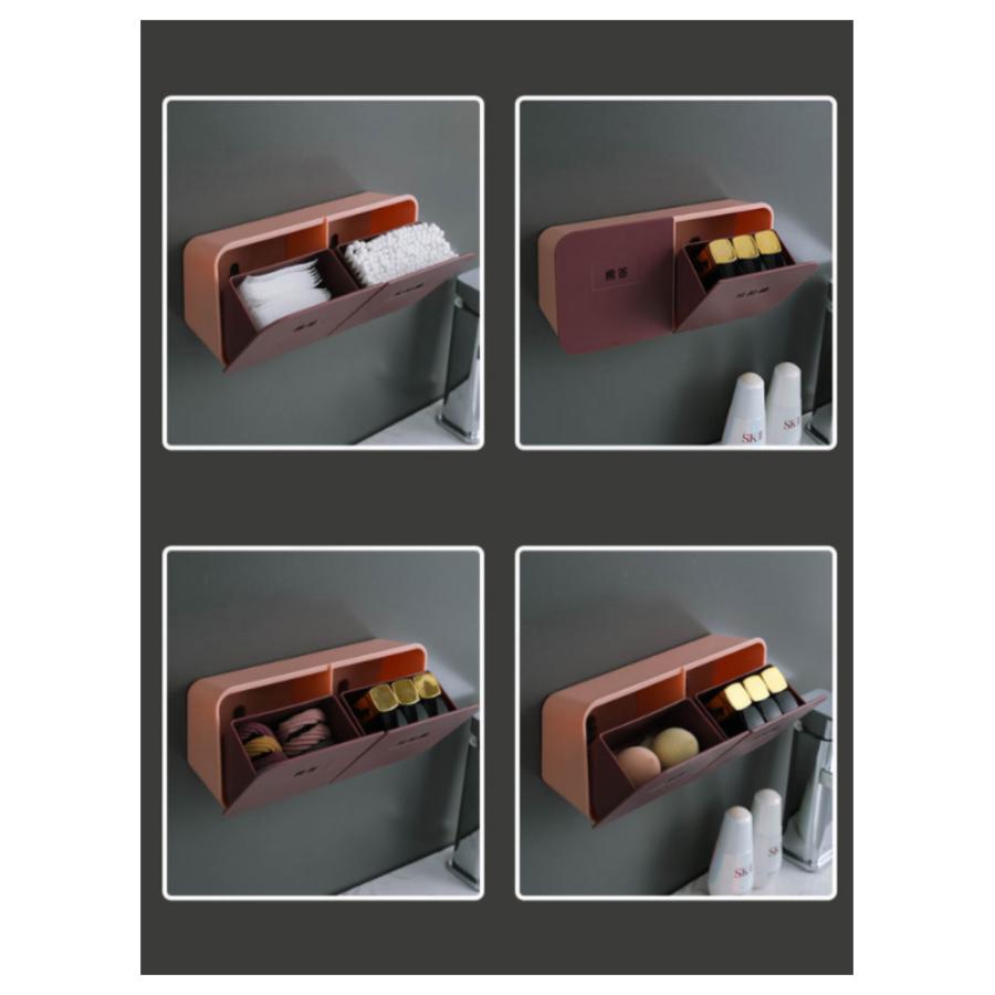 収納ケース コスメ収納 壁掛け 壁面 生理用品 小物収納 小物入れ 化粧品 メイク用品 シンプル トイレ 壁掛け収納 トイレポット ウォール トイレ |  | 13