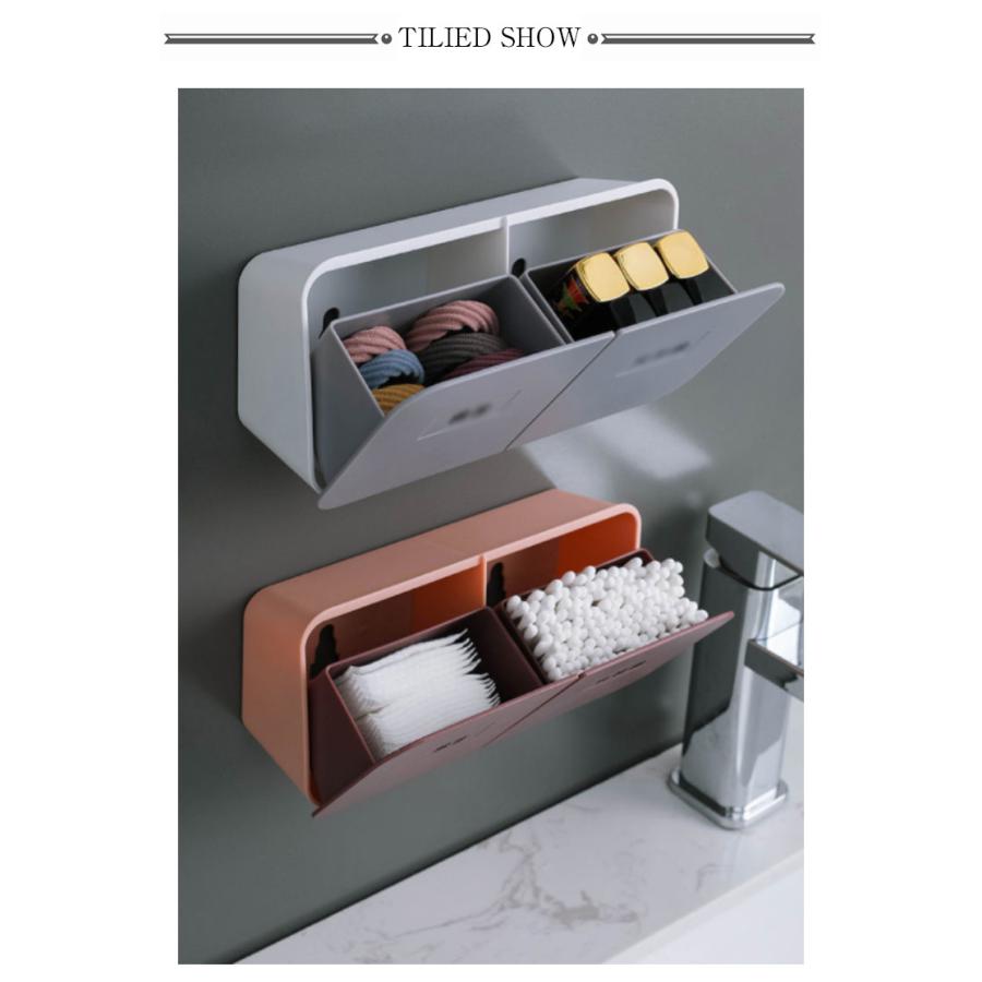 収納ケース コスメ収納 壁掛け 壁面 生理用品 小物収納 小物入れ 化粧品 メイク用品 シンプル トイレ 壁掛け収納 トイレポット ウォール トイレ |  | 07