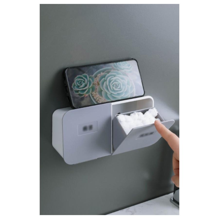 収納ケース コスメ収納 壁掛け 壁面 生理用品 小物収納 小物入れ 化粧品 メイク用品 シンプル トイレ 壁掛け収納 トイレポット ウォール トイレ |  | 09
