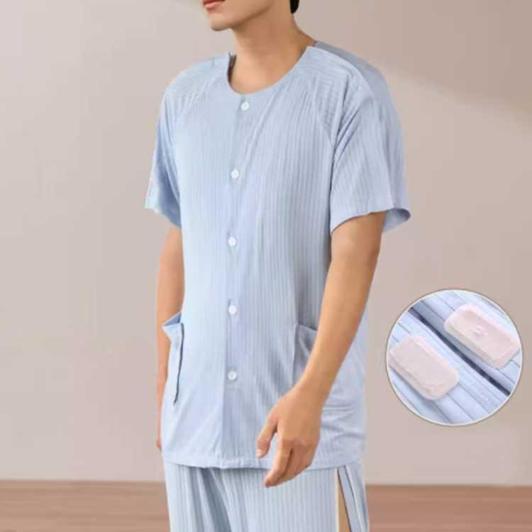 冷感 介護用パジャマ 冷感 介護パジャマ 夏用 M ショートパンツ ハーフパンツ マジックテープ 寝まき パジャマ 男性 上下セット レディース セッ |  | 04