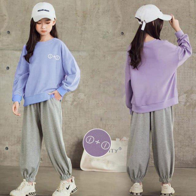 子供服 セットアップ キッズ 女の子 長袖 秋 上下セット Tシャツ ロングパンツ 長ズボン 子供ジャージ スポーツウェア 運動着 おしゃれ 可愛い 売れ筋がひ贈り物