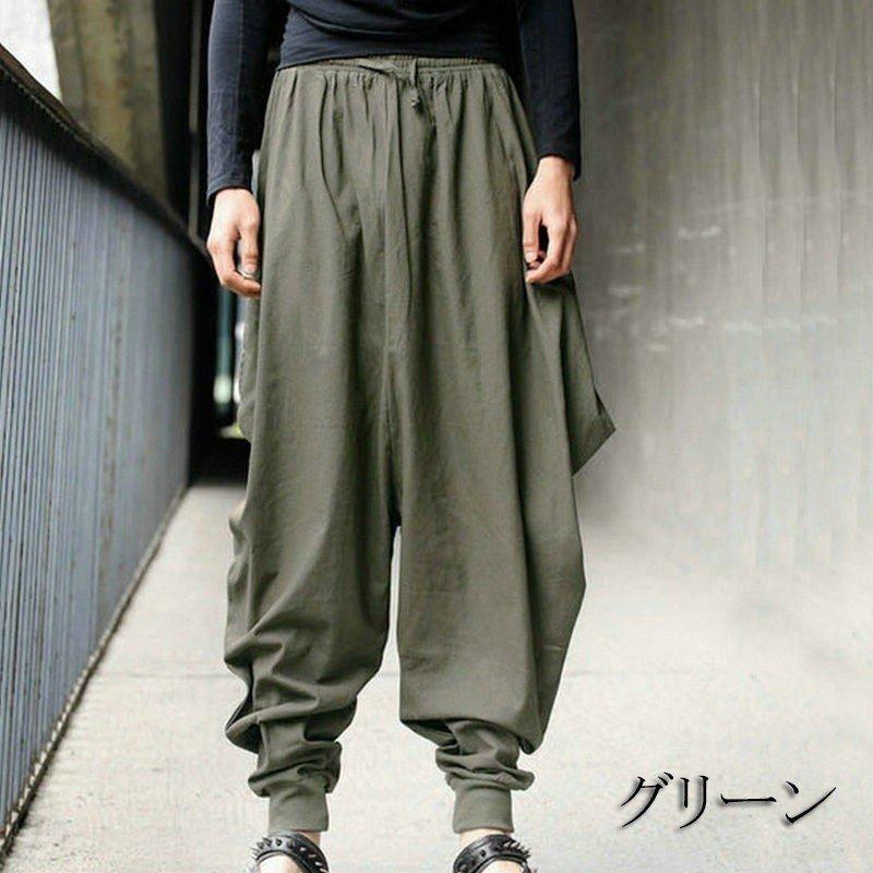 サルエルパンツ メンズ ボトムス ワイドパンツ ガウチョパンツ