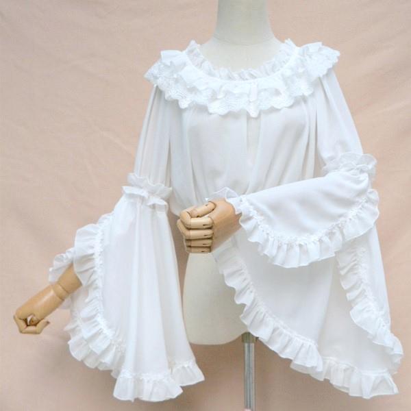 スタイル 海外 ホワイト シャツ デザイン きれいめ ギャル ゴスロリファッションブラウス カジュアル Sale 78 Off