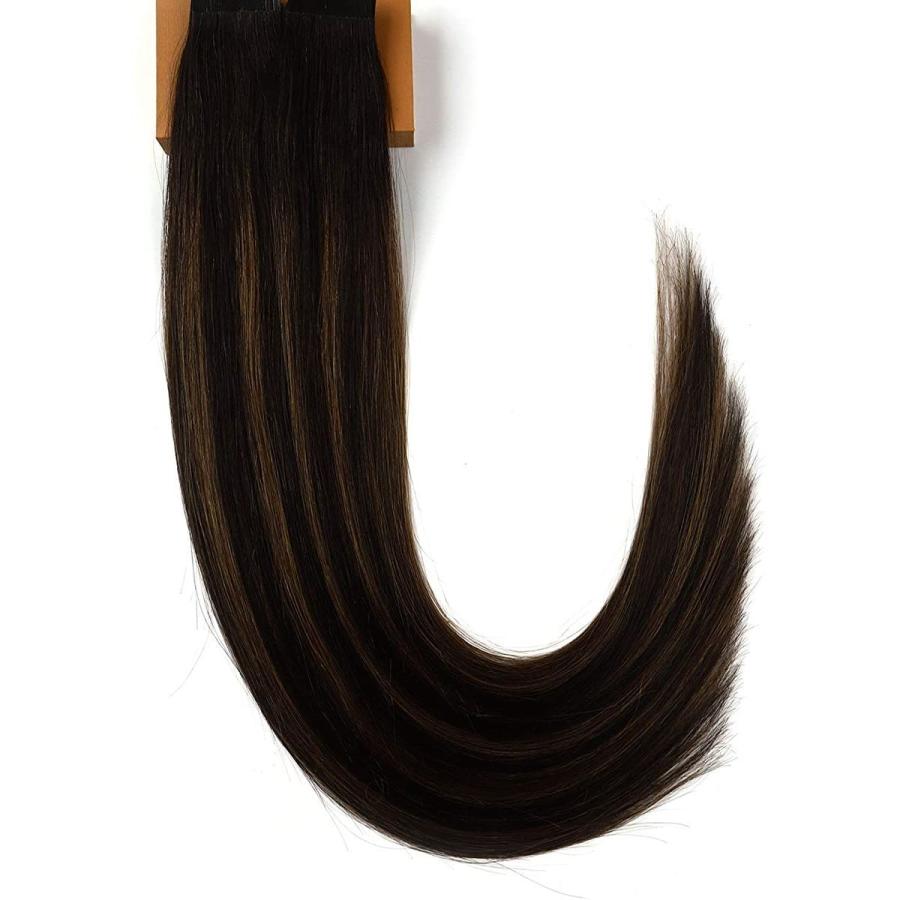 930円 使い勝手の良い テープエクステ 10枚 T2 6p2 エクステンション レミーヘア ストレートロング 16inch 髪の毛 ウィッグ 40cm