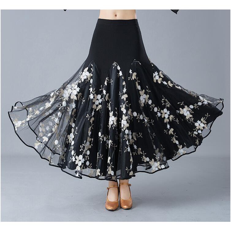 大きい裾 カラオケ ラテンドレス 大きいサイズ ダンス衣装/マキシ丈スカート 品質良い ドレスウエア