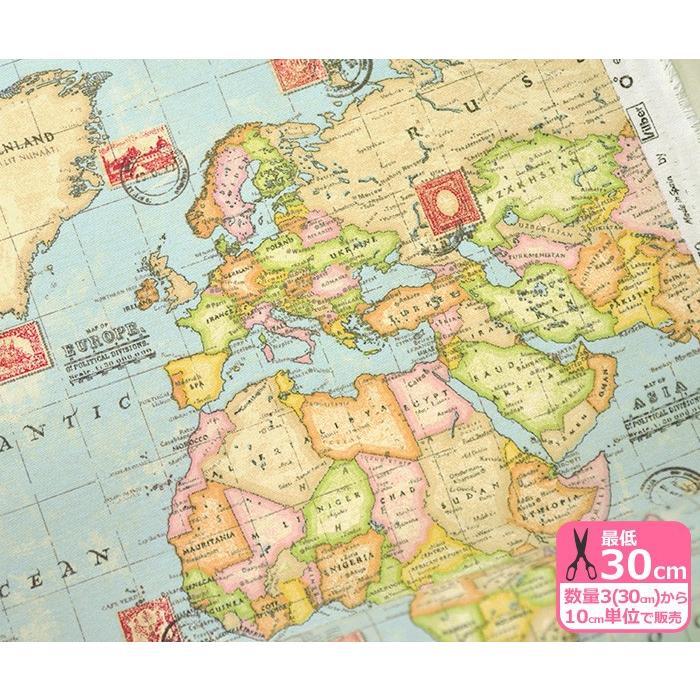 B B Fabrics アンティーク風世界地図 広巾140cm 生地 布 01 01 ホビー家コテツ 通販 Yahoo ショッピング