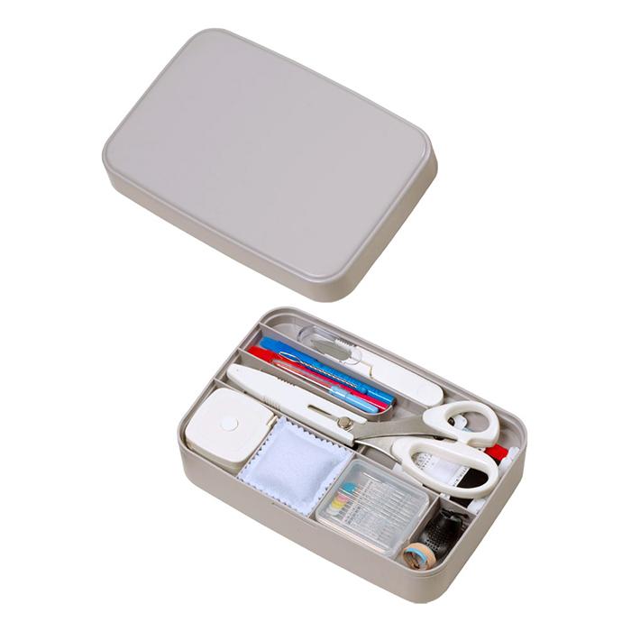 ミササ ソーイングセット 無地 うす型タイプ No.1435 グレージュ 裁縫