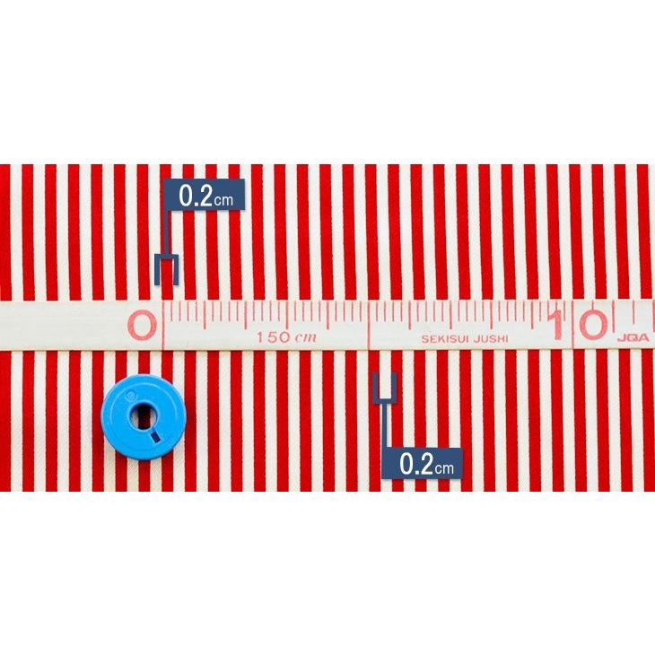 ピンストライプ サテン生地 レールウェイ サテン ストライプ 112cm巾