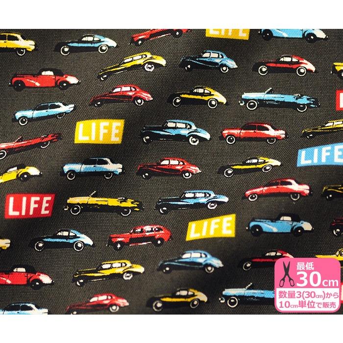 レトロカー オックス Life Textile クラシックカーとライフロゴ 生地 布 1 1 ホビー家コテツ 通販 Yahoo ショッピング