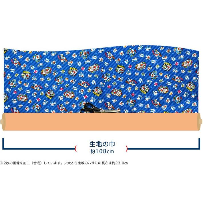 オックス ドラえもん 19DR-002 英語 吹き出し 斜線 綿100％ 中厚 108cm