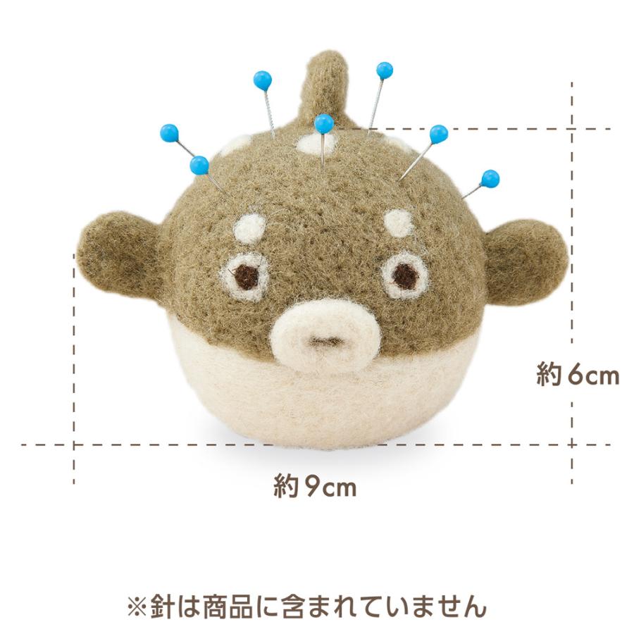 クロバー 羊毛フェルトピンクッション〈ハリセンボン〉 23-019 ピン
