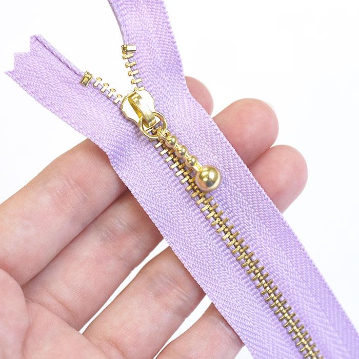 8色セット YKK 玉付きファスナー スプリングカラー 14cm ゴールド