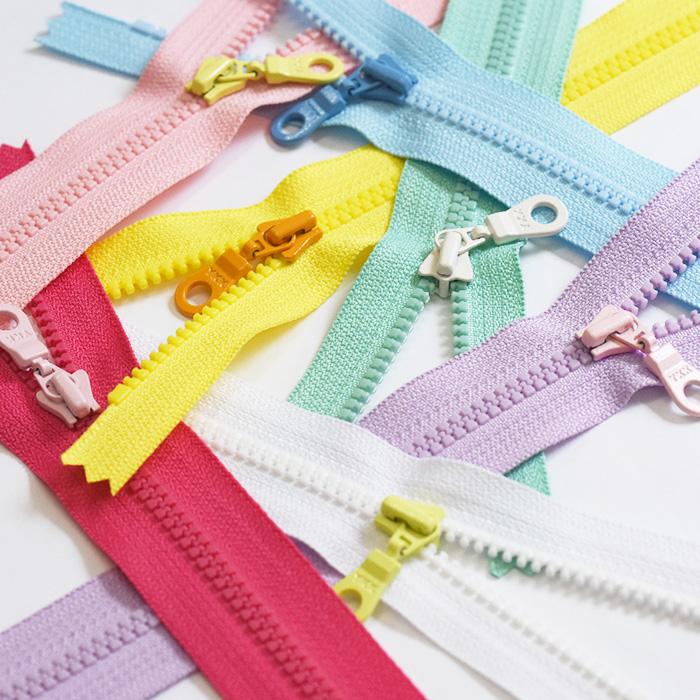 okmen即日発送さん専用 7色セット YKK カラフルビスロンファスナー 20cm カラフルコンビ