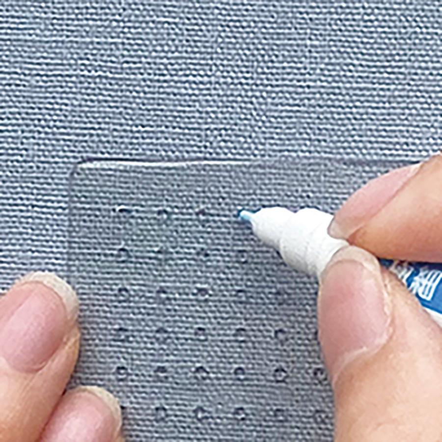 クロバー ビーズ刺し子テンプレート 57-784 ビーズ刺し子 ステッチ 印