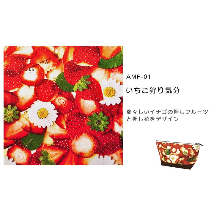 インクジェットプリント astin muhler アスティン ムーラー みずみずしいイチゴ 押しフルーツ 押し花 柄ちがい お買い物かごの数字は3から 0631｜nakanotetsu｜02