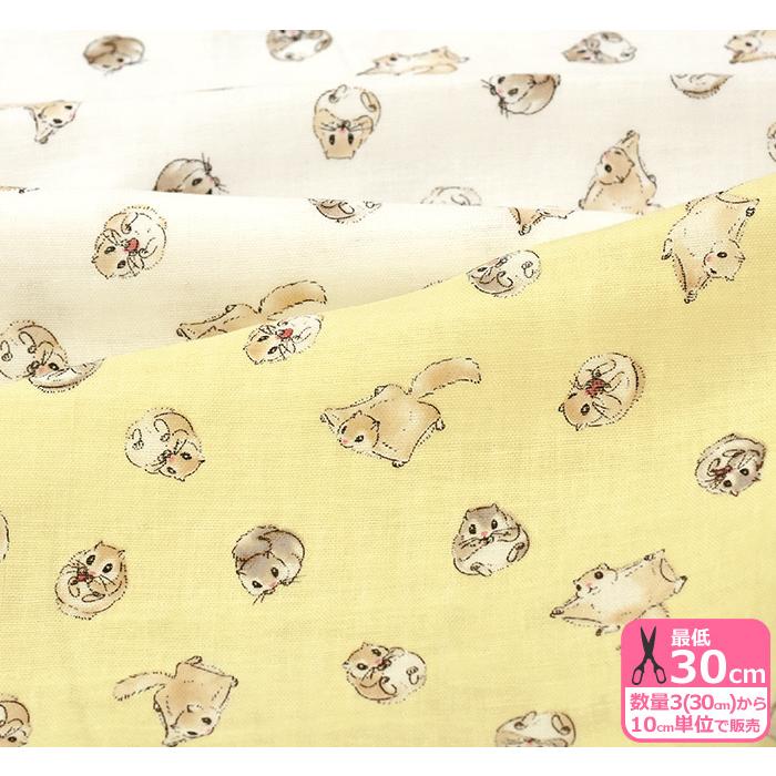 モモンガダブルガーゼ 大きな瞳がかわいいモモンガのwガーゼ 生地 布 Ap 2 数量3 30cm から10cm単位 Ap 2 ホビー家コテツ 通販 Yahoo ショッピング