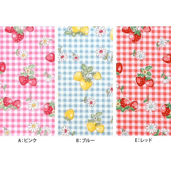 YUWA Check ＆ Strawberry シャーティング いちご柄 松山敦子 いちご