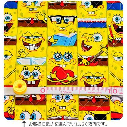 いろんな表情のスポンジ ボブ キルティング キルト 生地 入園入学 Gq 4037 1a ホビー家コテツ 通販 Yahoo ショッピング