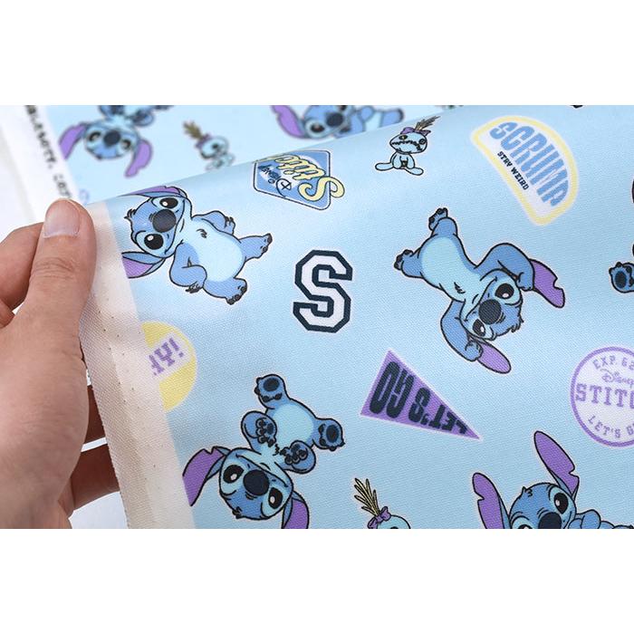 ラミネート ディズニー BTS スティッチ ステッカー柄 ラミネート生地