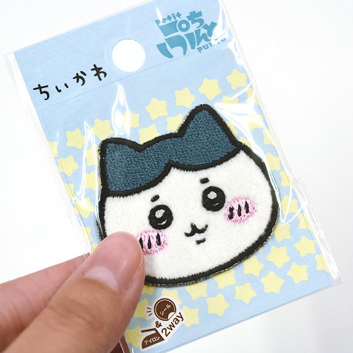 ちいかわ 刺繍ボアワッペン ハチワレ GW-9015 シール＆アイロン両用