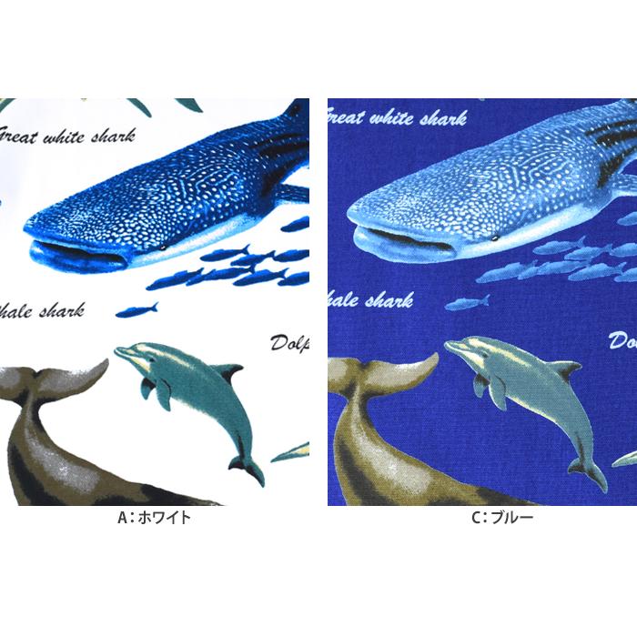 Cool Ocean Friends オックス 魚 魚柄 サメ サメ柄 ウミガメ ウミガメ
