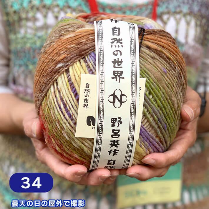 野呂英作 NORO Itoいと【毛糸】編み図付き 毛100% 200g玉巻(約400m