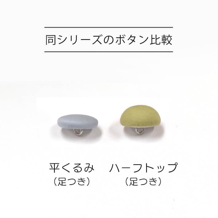 ナウナウボタン ハーフトップくるみボタン18mm 足つき 3個入り : 手芸