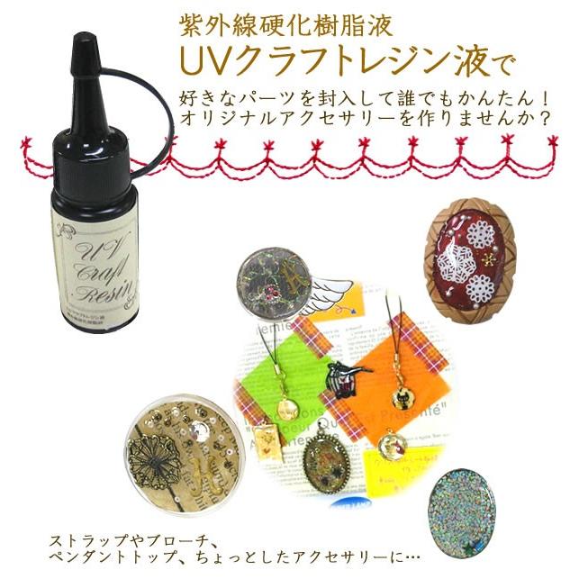 UVクラフトレジン液25g】紫外線硬化樹脂液（ハードタイプ