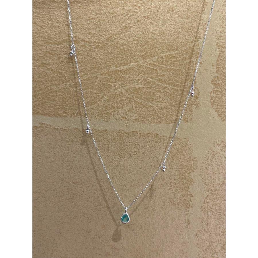 新品】K10WGエメラルドデザインネックレス : 中岡時計宝石店 - 通販 