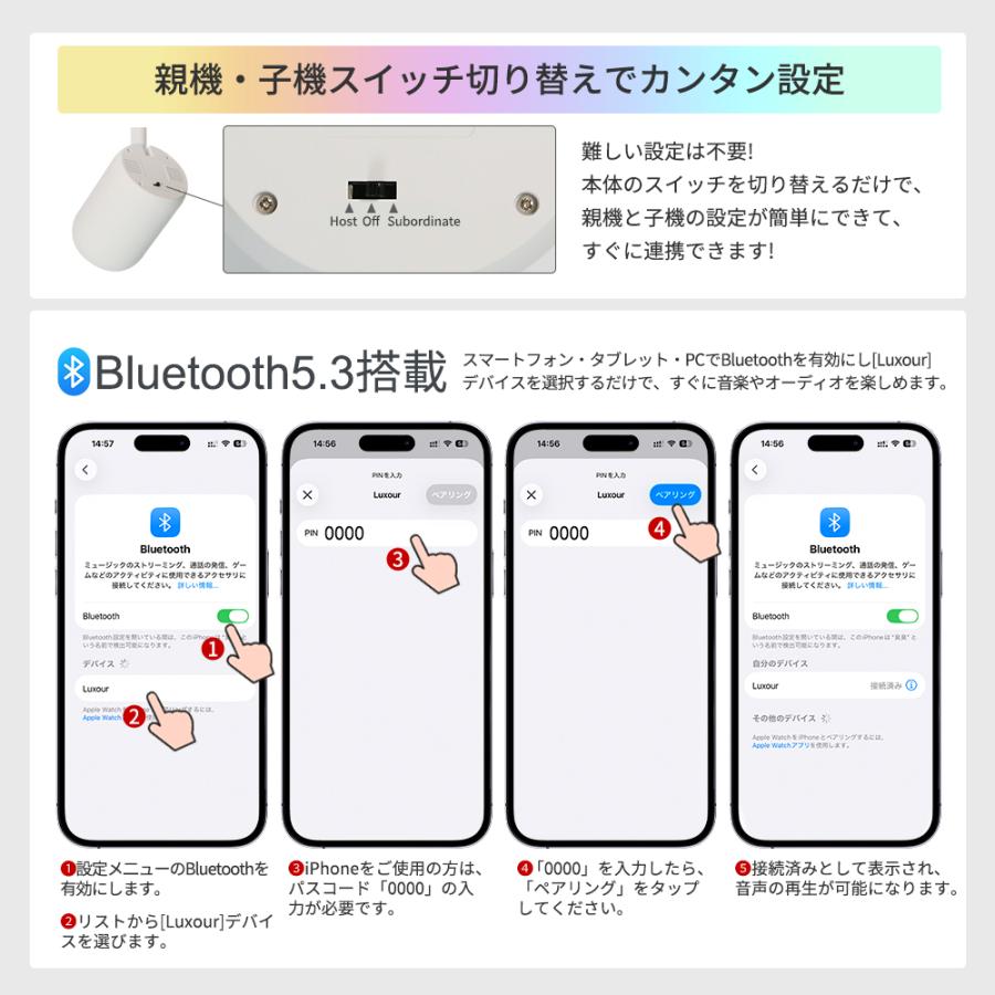 ダクトレール スピーカー レール用 Bluetooth スピーカー付きライト 小型 高音質 ブルートゥース リモコン付き 黒 白 グレー 照明一体型 レールライト対応 部屋