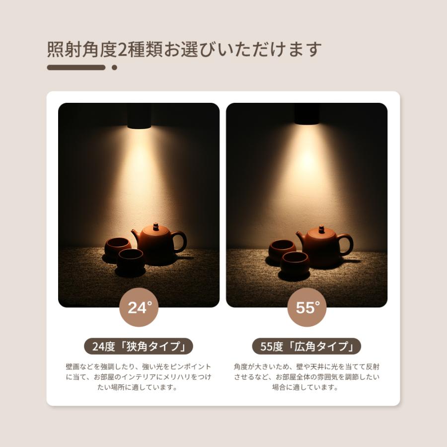 3個セット スポットライト 24/55度照射角度 80W形 一体型 LED電球内蔵