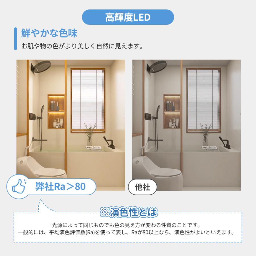 【防水・防湿】浴室照明 LED バスルームライト 12W 18W 浴室灯 LEDポーチ 丸型 ip65 防湿・防水 LEDシーリングライト 6 ...