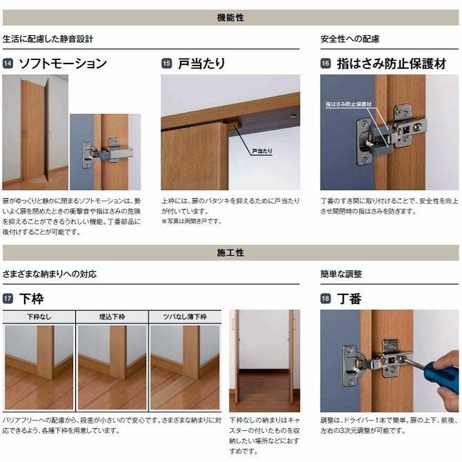 送料無料 クローゼットドア  両開き戸 （H23）APCH-LAA  ラシッサDの画像