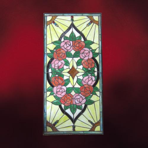 送料無料 アンティーク ステンドグラス（ゴシックシリーズ）窓格子