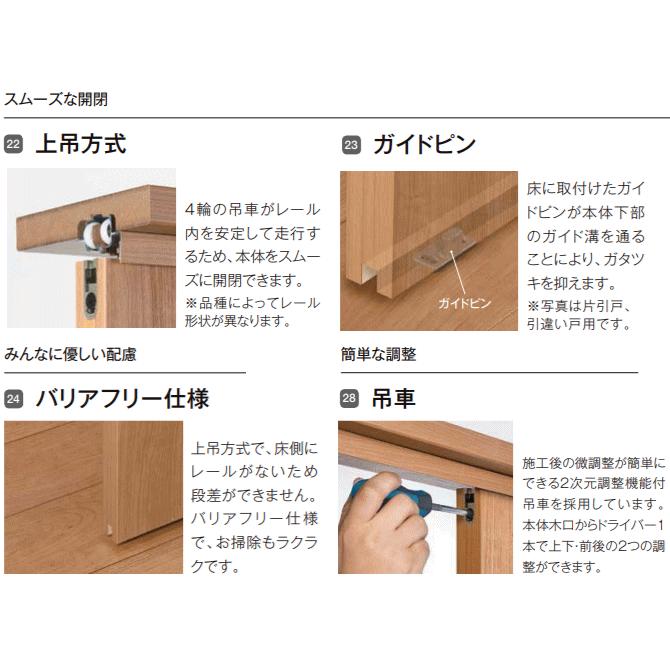 ラシッサ 片引戸標準タイプ 上吊方式 ガラス組込み 格子付き 格子なし Asuk Lghトステム Lixil Ntswlh165 窓工房 ナカサ 通販 Yahoo ショッピング