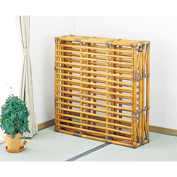 籐すのこベッドフレーム シングル コンパクト収納 籐家具 籐