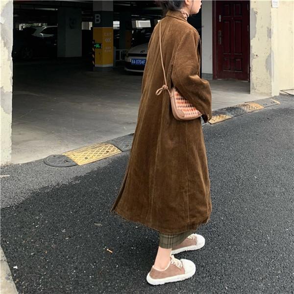 Lorinza Camel コーデュロイ トレンチスプリングコート Broadwayinthehood Org