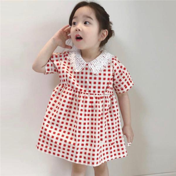 ワンピース 子供服 ベビー 赤ちゃん キッズ 女の子 こども 韓国風 半袖ワンピース チェック柄 可愛い フリル 半袖 こども服 夏服 小学校 送料無料 26jun21vtxjlyq07 中島ストアー 通販 Yahoo ショッピング