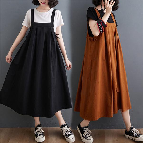 サロペットスカート ワンピース オールインワン レディース キャミワンピ オーバーオール 通勤 大きいサイズ サロペット ロング リボン 送料無料 高い素材