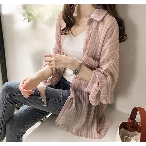 夏 ボーダー柄 ロングシャツ カーディガンシャツ カーディガン Uvカット 日焼け止め服 薄手 紫外線対策 レディース 体型カバー ゆったり 涼しい 送料無料 35junvfsf02 中島ストアー 通販 Yahoo ショッピング